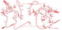 LEVIER DE GUIDON   CABLE   COMMODO pour Honda ZOOMER 50 de 2010