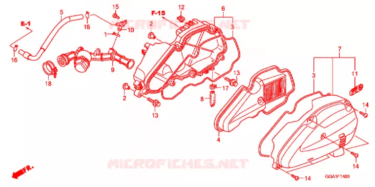 FILTRE A AIR Honda SCOOTER 50 ZOOMER 2012  NPS50C