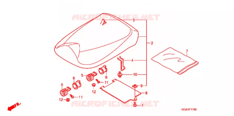 SELLE Honda SCOOTER 50 ZOOMER 2014  NPS50C