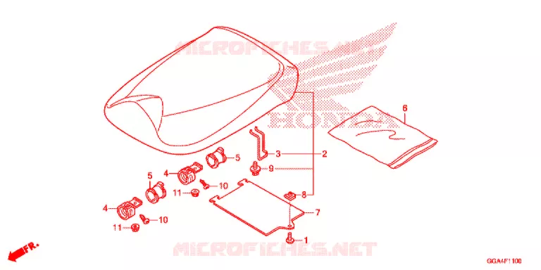 SELLE Honda SCOOTER 50 RUCKUS 2013  NPS50D
