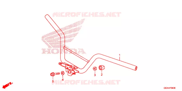 GUIDON Honda SCOOTER 50 RUCKUS 2014  NPS50E