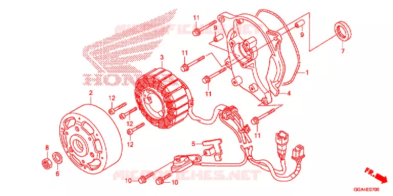ROTOR - STATOR Honda SCOOTER 50 RUCKUS 2014  NPS50E