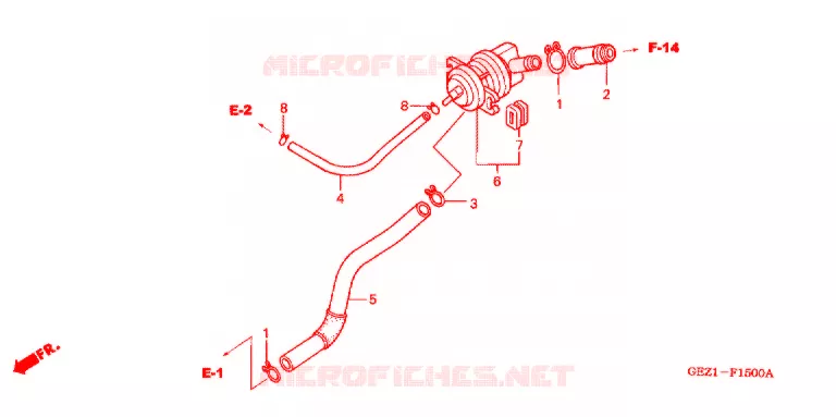 VALVE DE COMMANDE D'INJECTION D'AIR Honda SCOOTER 50 RUCKUS 2004  NPS50S4_A