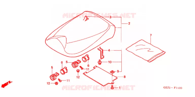 SELLE Honda SCOOTER 50 RUCKUS 2005  NPS50S5_A