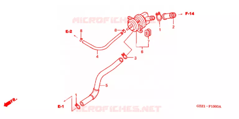 VALVE DE COMMANDE D'INJECTION D'AIR Honda SCOOTER 50 RUCKUS 2005  NPS50S5_A
