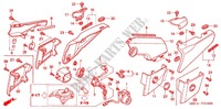 COUVERCLES LATERAUX pour Honda RUNE 1800 VALKYRIE painted wheels forward handlebar de 2004