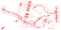GUIDON   TE DE FOURCHE pour Honda RUNE 1800 VALKYRIE painted wheels forward handlebar de 2004