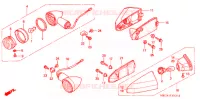CLIGNOTANT pour Honda RUNE 1800 VALKYRIE painted wheels pullback handlebar de 2004