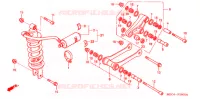 AMORTISSEUR ARRIERE pour Honda RUNE 1800 VALKYRIE painted wheels pullback handlebar de 2005