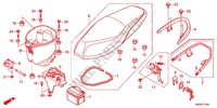 SIEGE/BATTERIE  pour Honda WAVE 110 Front brake disc, Kick start de 2011