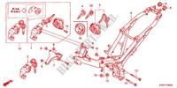 CADRE pour Honda WAVE 110 I, TH Front brake drum, Kick start, Spoked wheels de 2011