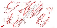 CARENAGE ARRIERE (AFS110B/C/D/E/F/H) pour Honda WAVE 110 I, TH Front brake drum, Kick start, Spoked wheels de 2011