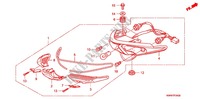 FEUX ARRIERE pour Honda WAVE 110 I, TH Front brake drum, Kick start, Spoked wheels de 2011