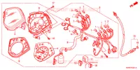 COMPTEUR  pour Honda WAVE 110 Front brake disc, Electric start de 2011