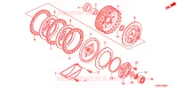 EMBRAYAGE (F.C.C.) pour Honda WAVE 110 Front brake disc, Electric start de 2011