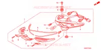 FEUX ARRIERE pour Honda WAVE 110 Front brake disc, Electric start de 2011