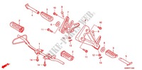 REPOSE PIED pour Honda WAVE 110 Front brake disc, Electric start de 2011