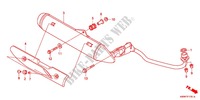 SILENCIEUX D'ECHAPPEMENT  pour Honda WAVE 110 Front brake disc, Electric start de 2011