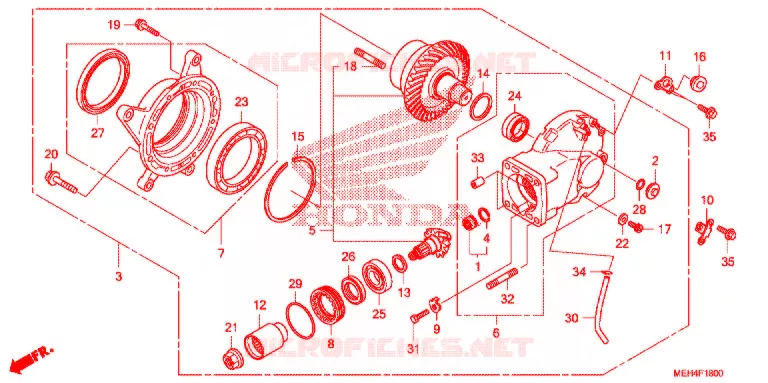 COUPLE CONIQUE Honda MOTO 700 DN01 2009  NSA700A9