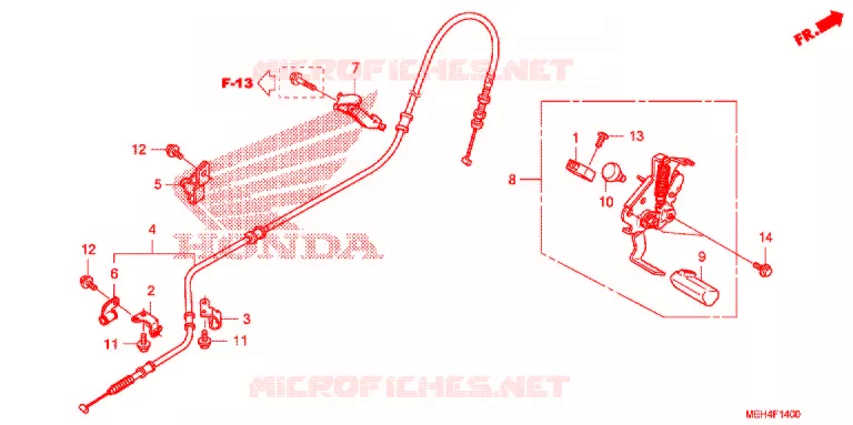 FREIN DE STATIONNEMENT Honda MOTO 700 DN01 2009  NSA700A9