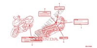 ETIQUETTE DE PRECAUTIONS pour Honda 700 DN01 de 2009
