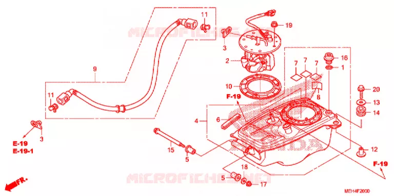 POMPE A ESSENCE Honda MOTO 700 DN01 2009  NSA700A9