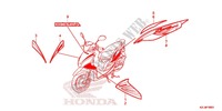 AUTOCOLLANTS (1) pour Honda SPACY 110 de 2013