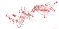 GARDE BOUE ARRIERE pour Honda SPACY 110 de 2012