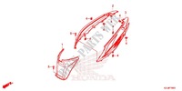 CARENAGE ARRIERE pour Honda SPACY 110 SPECIAL EDITION de 2014