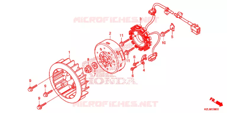 ALTERNATEUR Honda SCOOTER 110 SPACY 2015  NSC110CSE