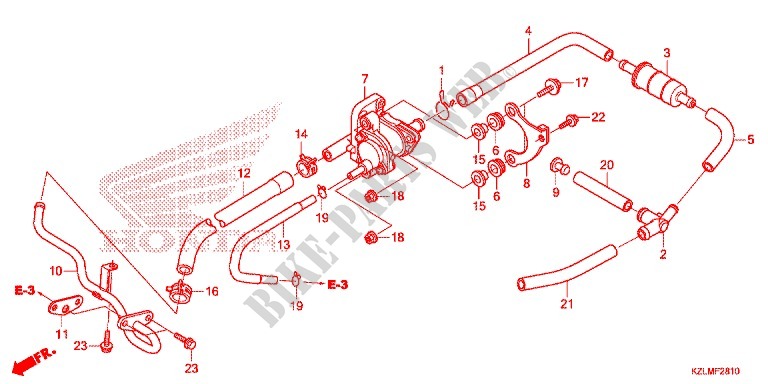 FILTRE A AIR   SOUPAPE D'AIR pour Honda SPACY 110 SPECIAL EDITION de 2014