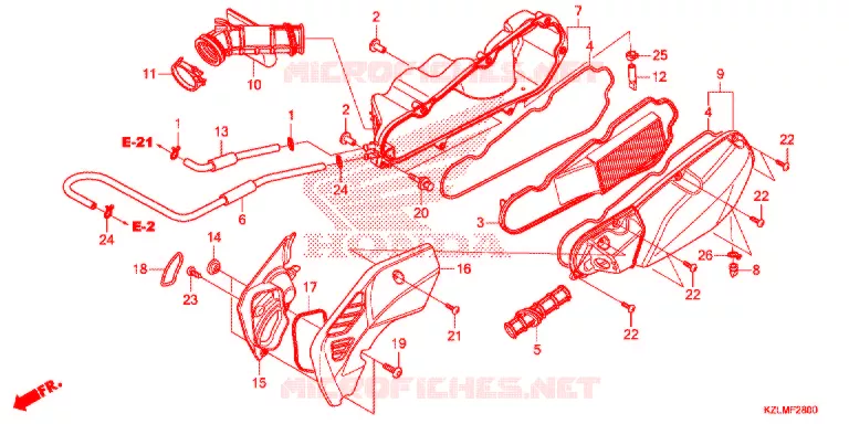 FILTRE A AIR Honda SCOOTER 110 SPACY 2015  NSC110CSE