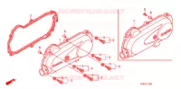 COUVERCLE GAUCHE pour Honda 50 DIO CESTA de 2005