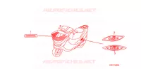 AUTOCOLLANTS pour Honda 50 DIO CESTA de 2007