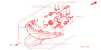 FEUX ARRIERE pour Honda 50 DIO SPECIAL GREY de 2010
