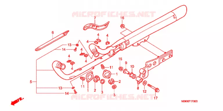 SILENCIEUX D'ECHAPPEMENT Honda MOTO 400 SHADOW 2004  NV400C4