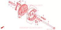 FLASQUE   MACHOIRES DE FREIN ARRIERE pour Honda STEED 400 VLX With speed warning light de 1998