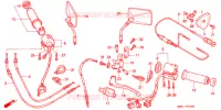 COMMODO   LEVIER   CABLE pour Honda STEED 400 VLX With speed warning light. Flat bar handle de 1993