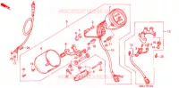 COMPTEUR pour Honda STEED 400 VLX With speed warning light. Flat bar handle de 1993
