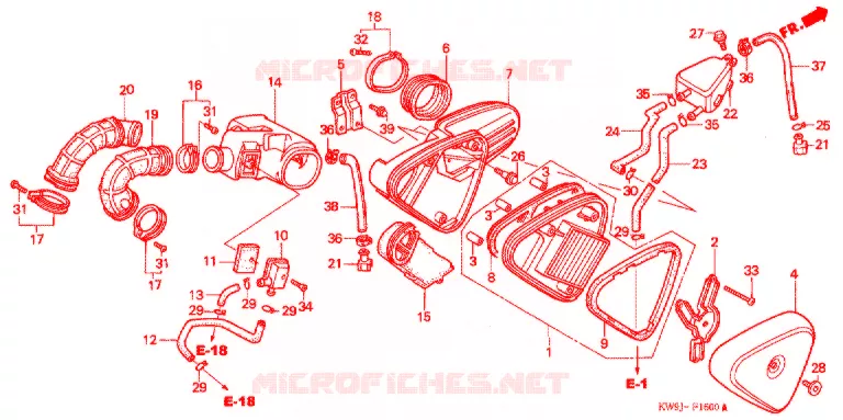 FILTRE A AIR Honda MOTO 400 STEED 1993  NV400CP_II