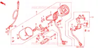 COMPTEUR pour Honda STEED 400 VLX Taylor bar handle, with speed warning light de 1993