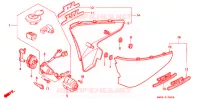 COUVERCLES LATERAUX pour Honda STEED 400 VLX Flat bar handle, with speed warning light de 1993