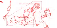 COMPTEUR pour Honda STEED 400 VLX Without speed warning light. Taylor bar handle de 1994