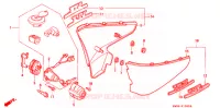 COUVERCLES LATERAUX pour Honda STEED 400 VLX Without speed warning light. Taylor bar handle de 1994