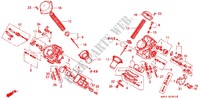 CARBURATEUR (COMPOSANTS) pour Honda STEED 400 VLX Speed warning light Flat bar handle de 1994