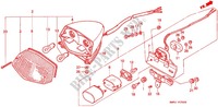 FEU ARRIERE pour Honda STEED 400 VLX Speed warning light Flat bar handle de 1994