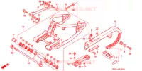 BRAS OSCILLANT pour Honda STEED 400 VLX Flat bar handle with speed warning light de 1994