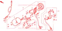 COMPTEUR pour Honda STEED 400 VLX Flat bar handle with speed warning light de 1994