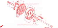 FLASQUE   MACHOIRES DE FREIN ARRIERE pour Honda STEED 400 VLX Flat bar handle with speed warning light de 1994