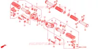 REPOSE PIED pour Honda STEED 400 VLX Flat bar handle with speed warning light de 1994